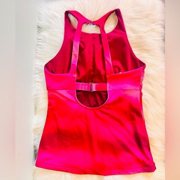 NWOT Athleta Maldives Bra Cup 34 B/C Pink/Magenta Tankini Swim Top! ❤️ - Picture 8 of 9
